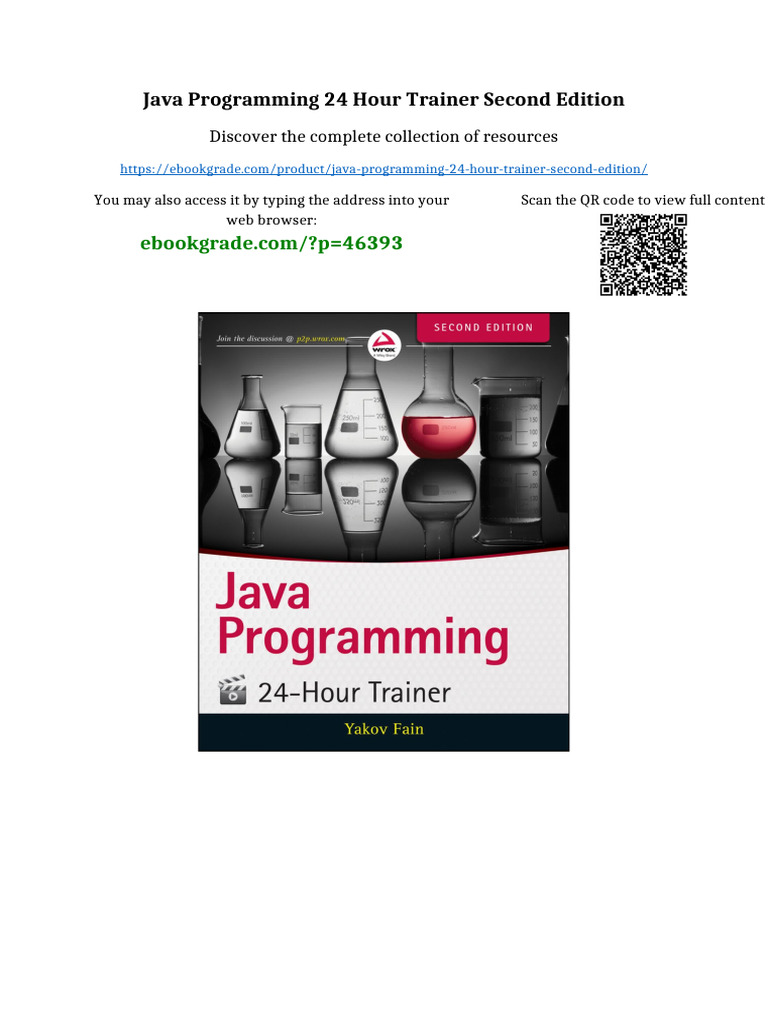 Java Programming 24 Hour Trainer Second Edition Full Access | PDF ...
