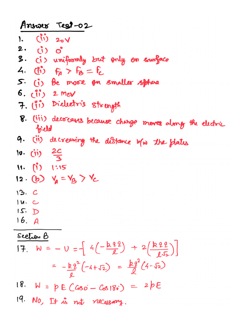 Answer Test 02 | PDF