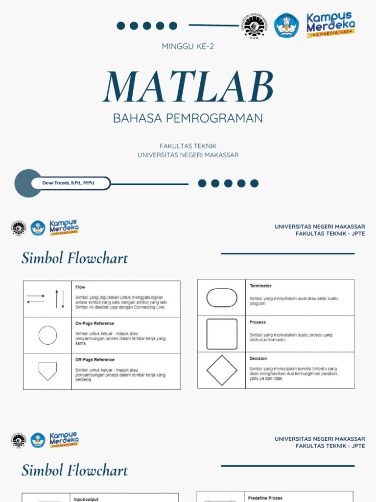 #2 Algoritma Dan Pemrograman - Pengenalan MATLAB | PDF