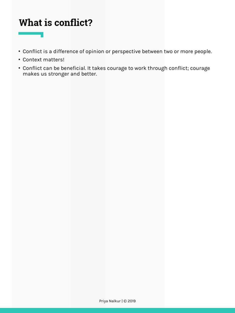 What Is Conflict | PDF