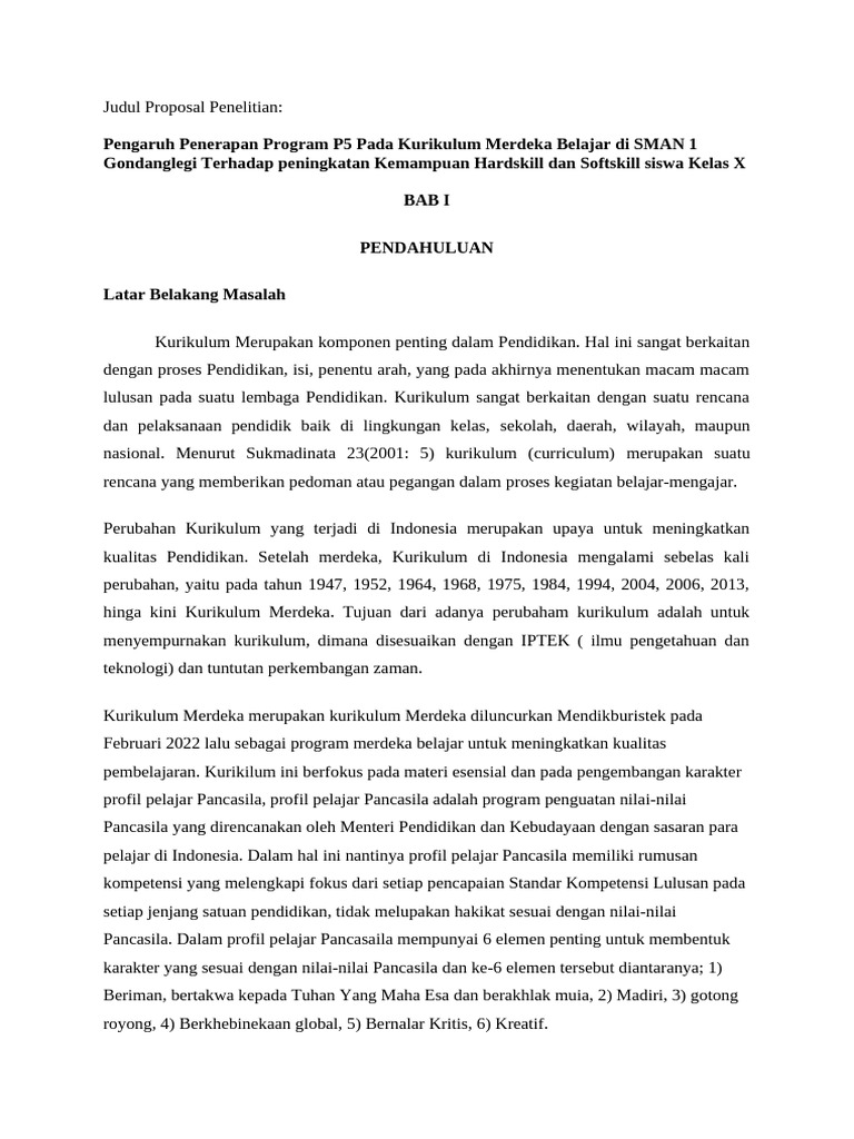 Proposal Penelitian Kelompok 3 | PDF