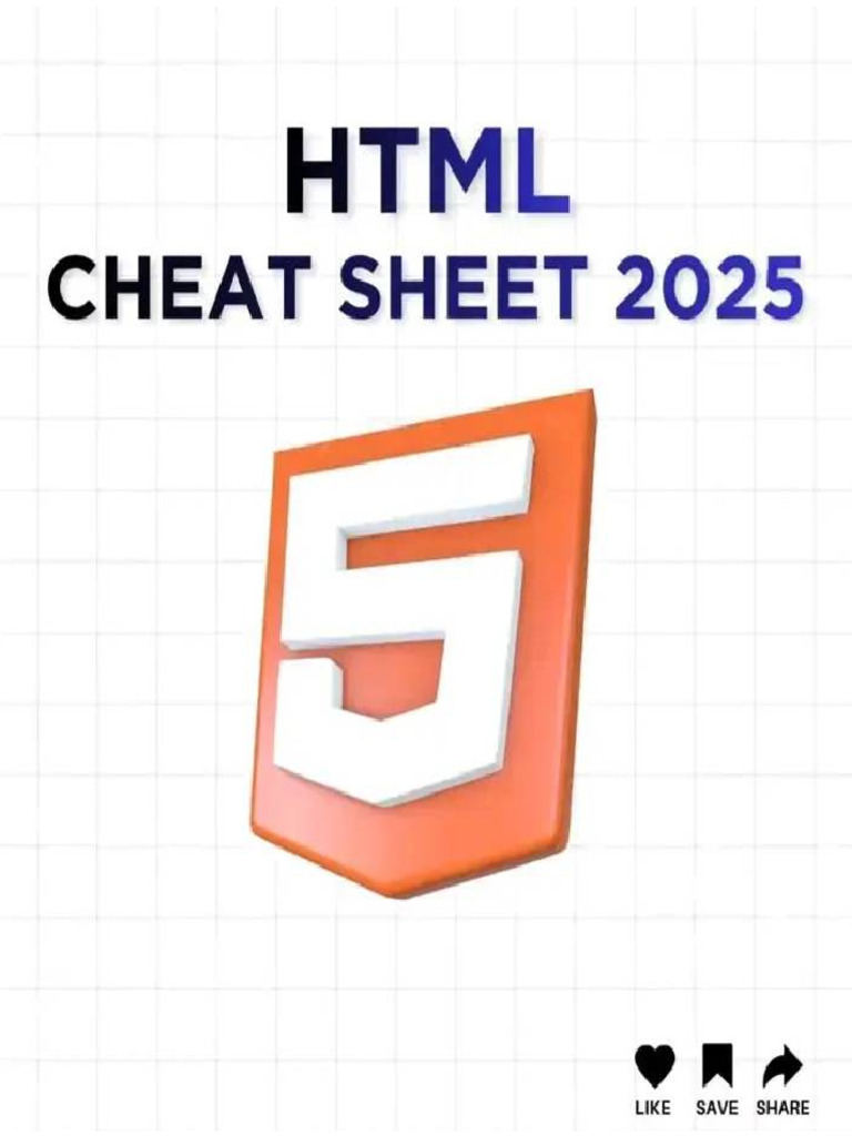 HTML Cheat Sheet | PDF