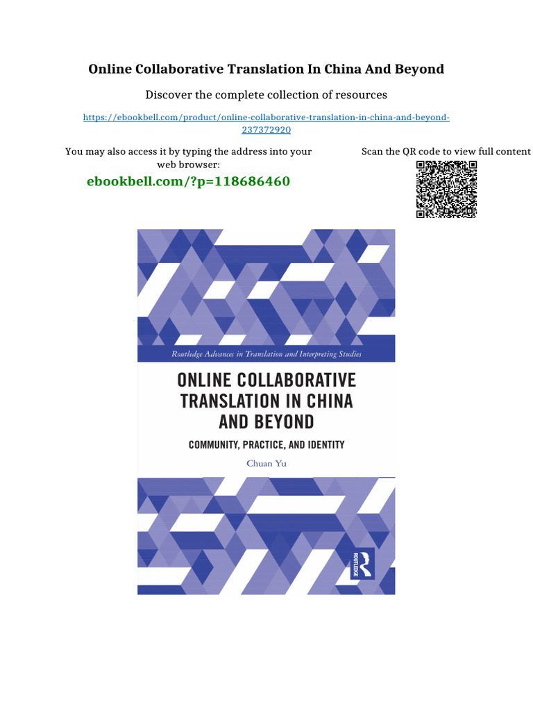 Online Collaborative Translation in China and Beyond Newest Edition ...