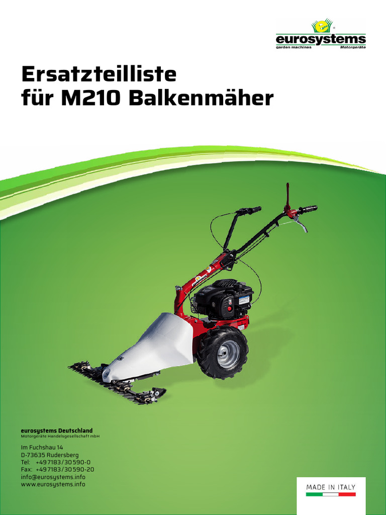 ET Liste M210 Balkenmaeher | PDF