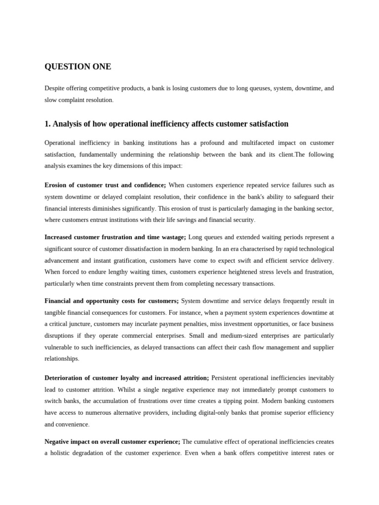 Banking Operations Assignment | PDF | Loans | Finance & Money Management