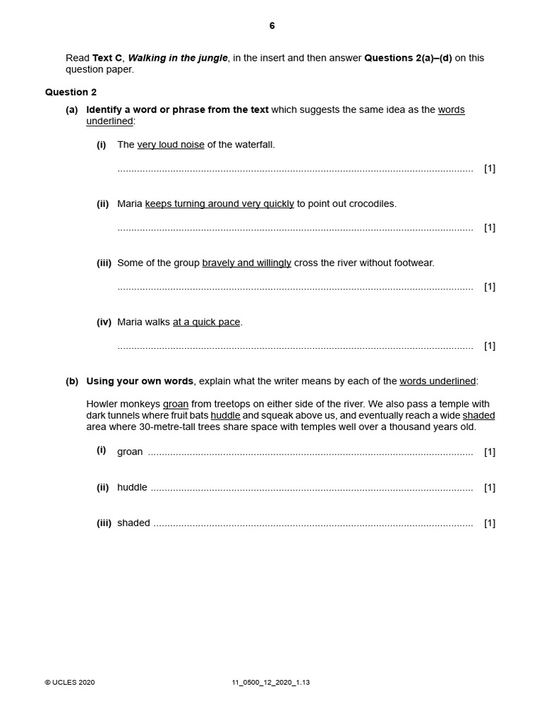 Timed Practice - Questions 2a-D | PDF