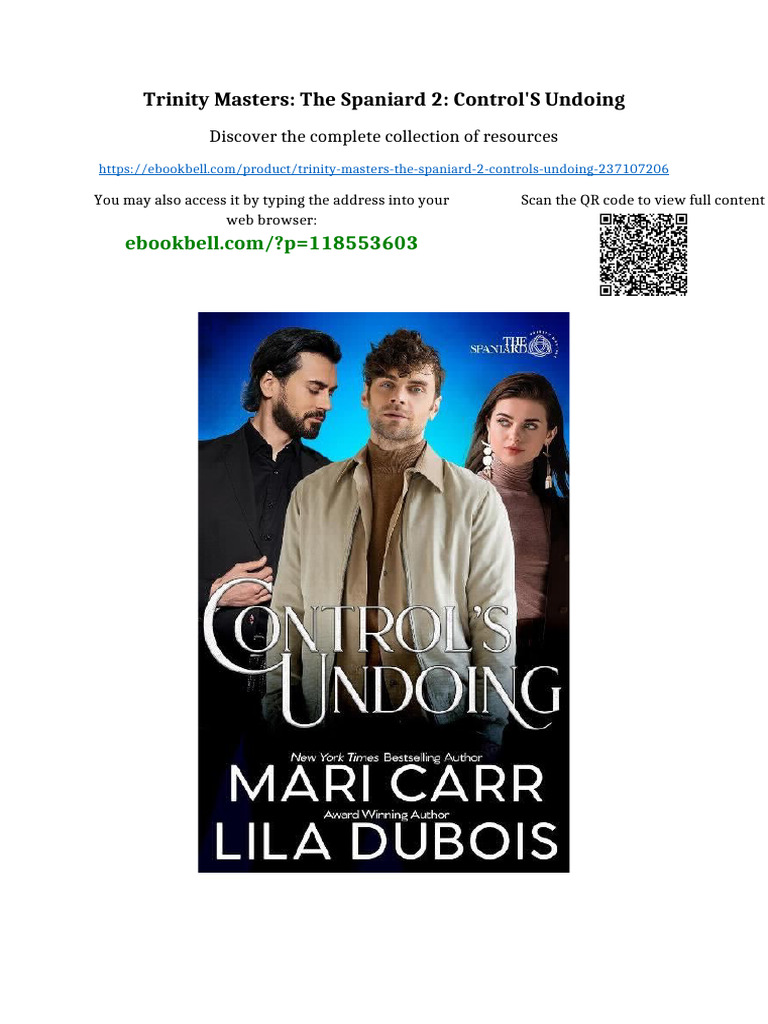 Trinity Masters: The Spaniard 2: Control's Undoing online pdf | PDF
