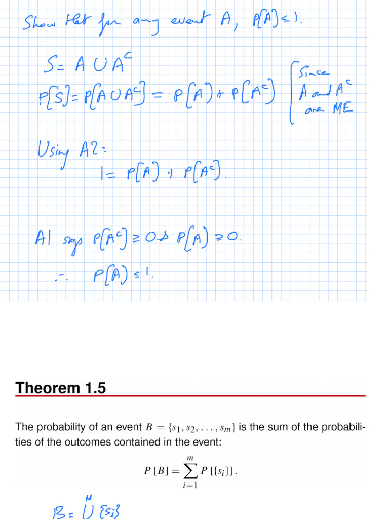 Lecture 4 Experiments Models and Probabilities - Probability and ...