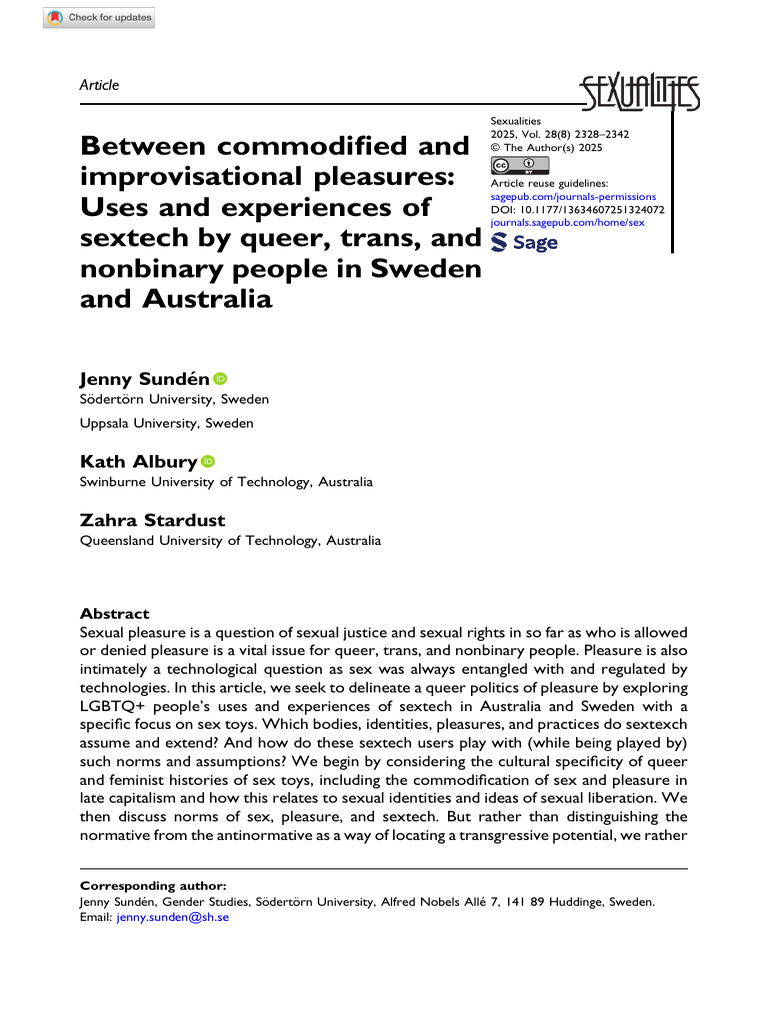 Between Commodified and Improvisational Pleasures Uses and Experiences ...