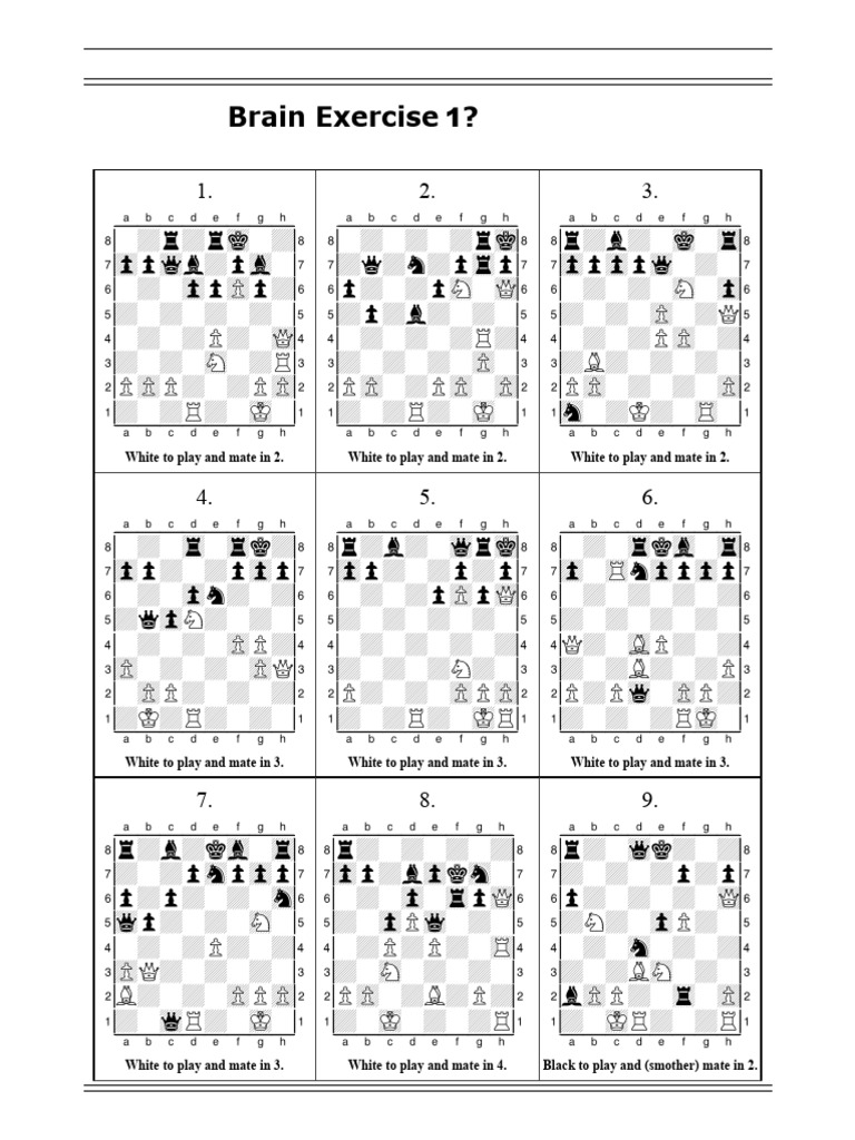 Brain Exercises 1 | PDF