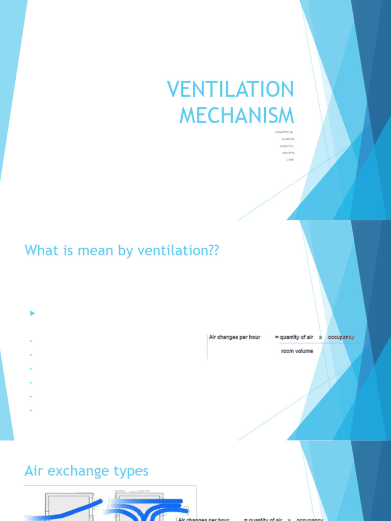 Ventilation Mechanism | PDF | Ventilation (Architecture) | Duct (Flow)
