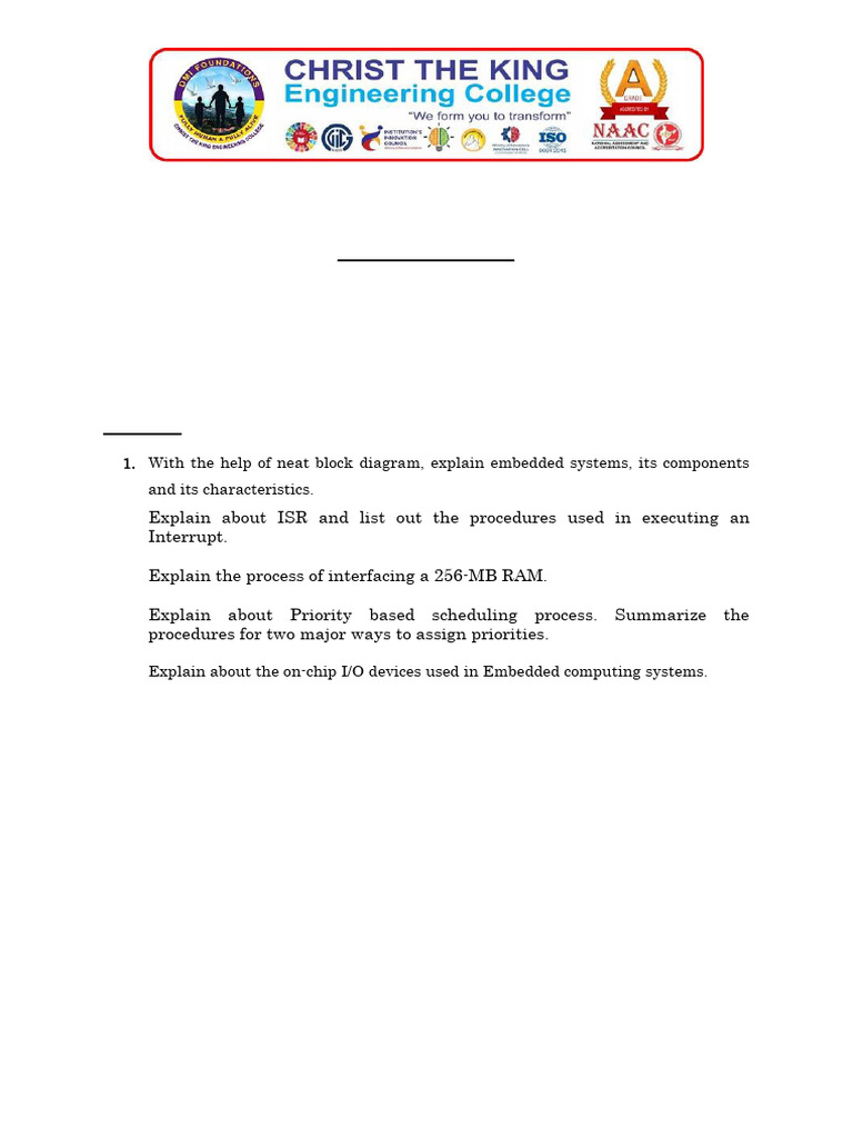 CS3691 (EIOT) - Assignment Question - I, II | PDF