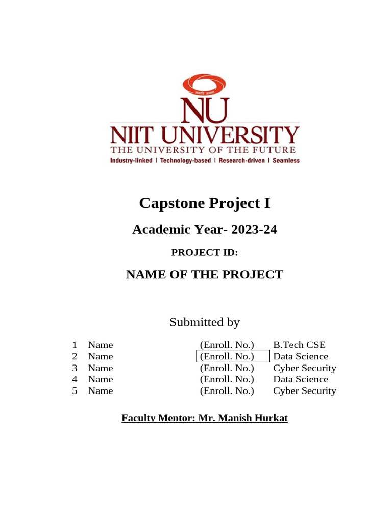 Capstone Report Format | PDF | Typography | Text