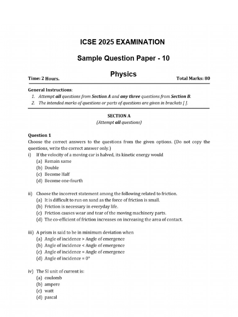 Physics practice questions 2 | PDF