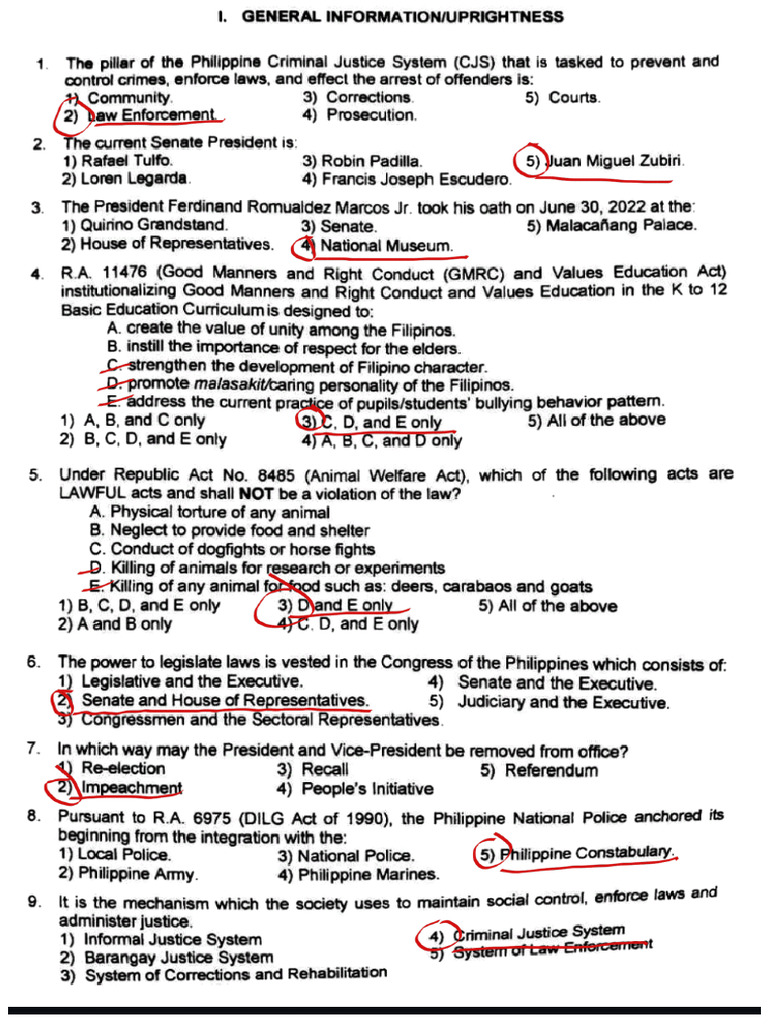 Napolcom Reviewer 1 | PDF