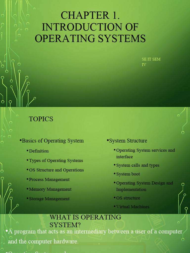 Operating System-unit 1 | PDF | Operating System | Computer Data Storage