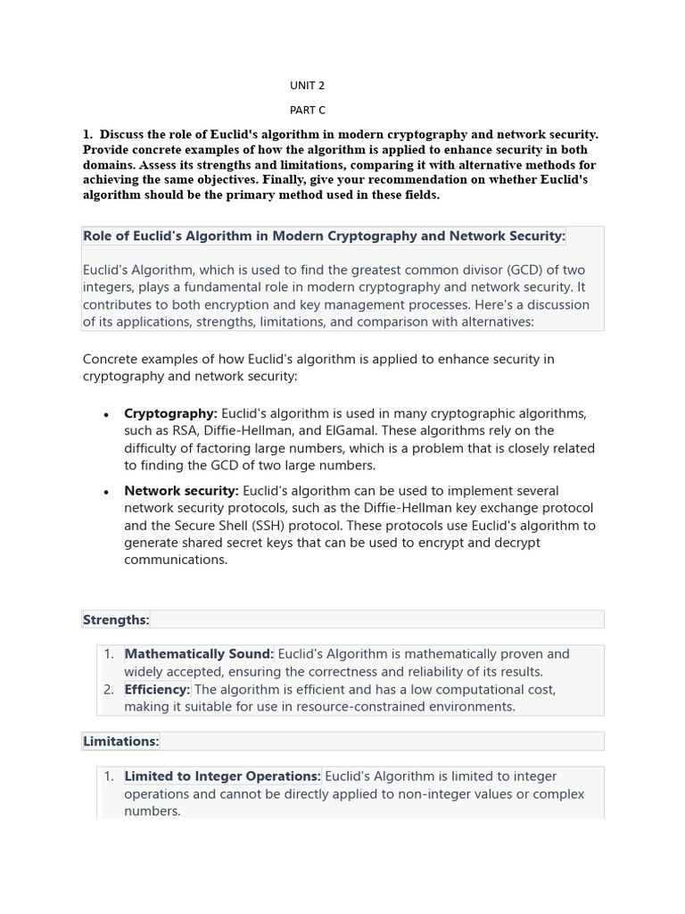 CNS PART C UNIT 2 | PDF | Encryption | Cryptography