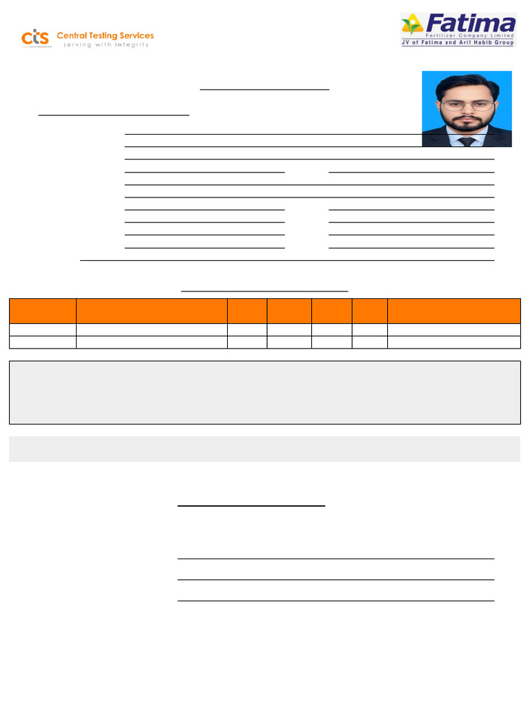 Application Form CTS 1 | PDF