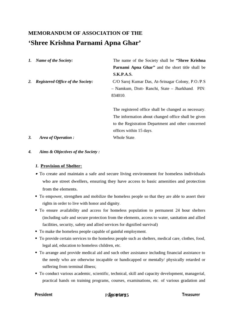 Shree Krishna Parnami Apna Ghar | PDF | Audit | Social Exclusion