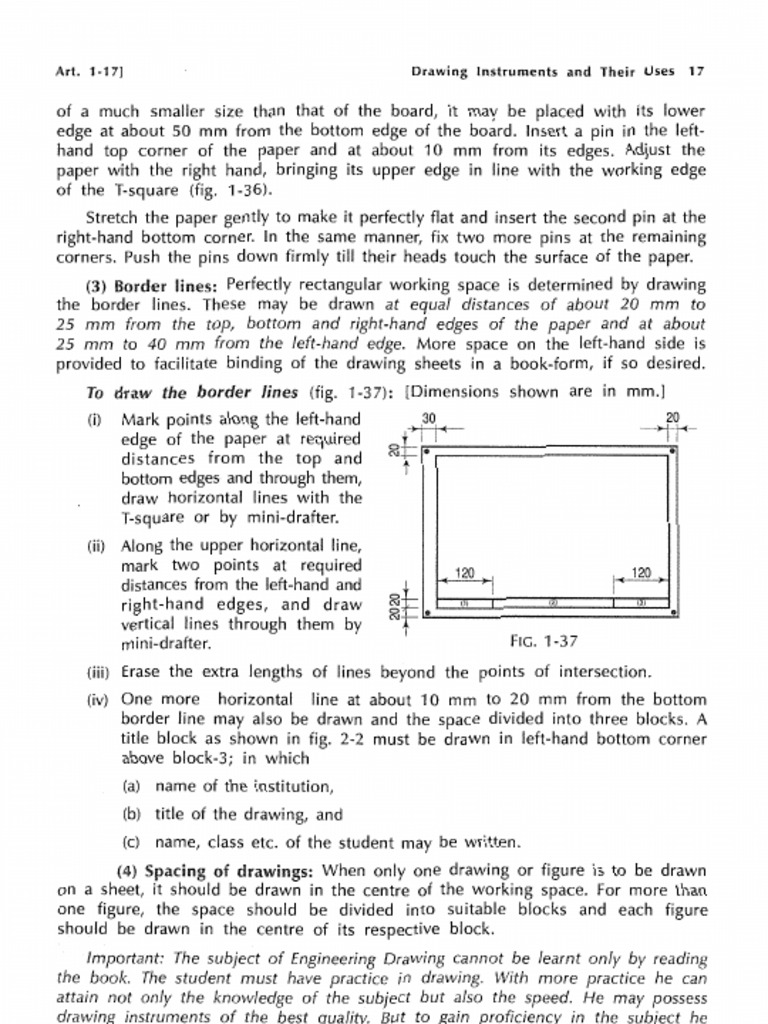 Notes On ENGINEERING DRAWING Conventional Sign. | PDF | Drawing