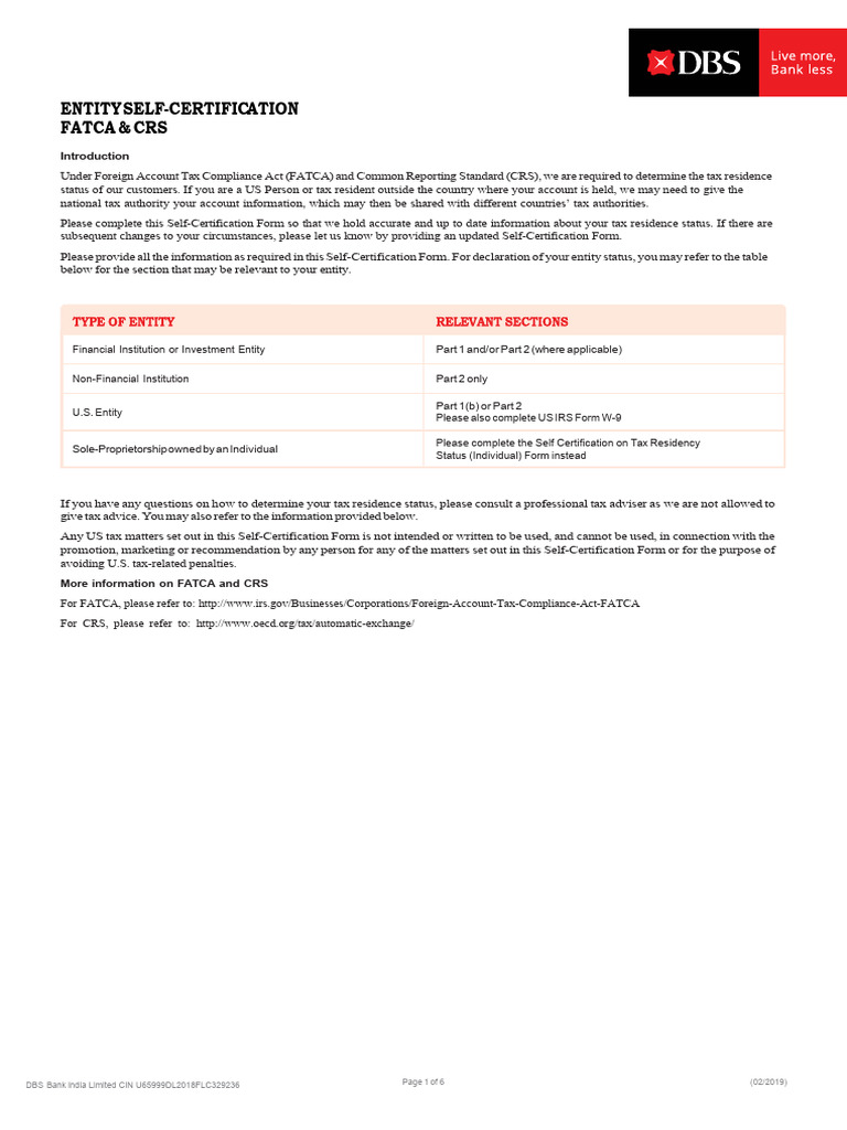 Form Fatca | PDF | Charitable Organization | Business