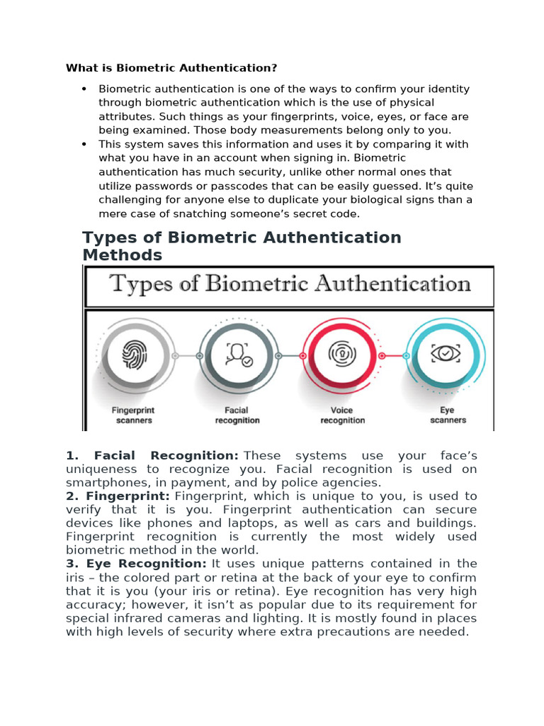 9_What is Biometric Authentication | PDF | Biometrics | Authentication