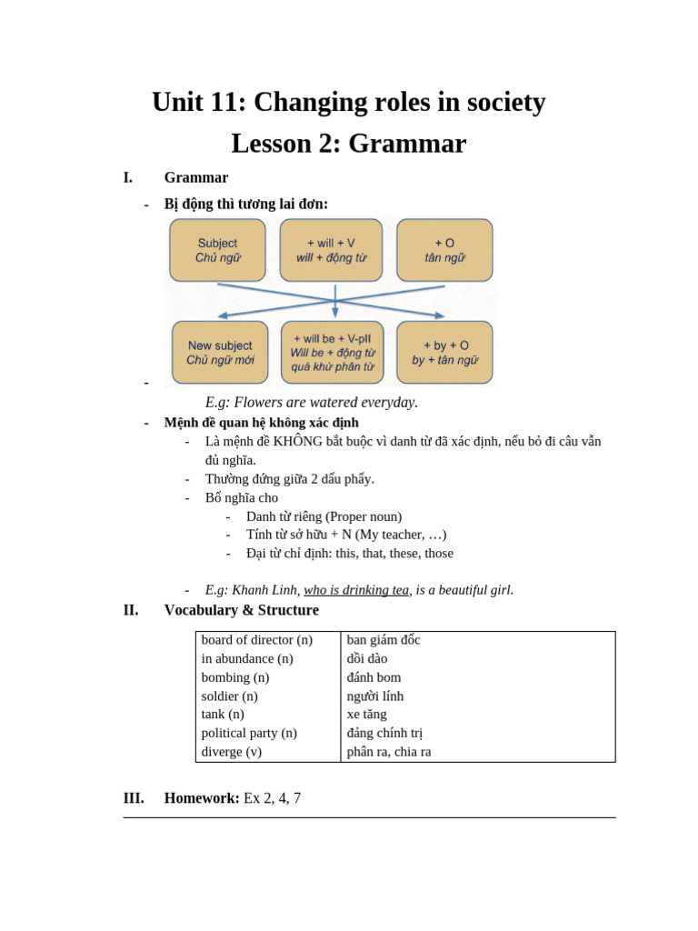 Unit 11 - Lesson 2 | PDF