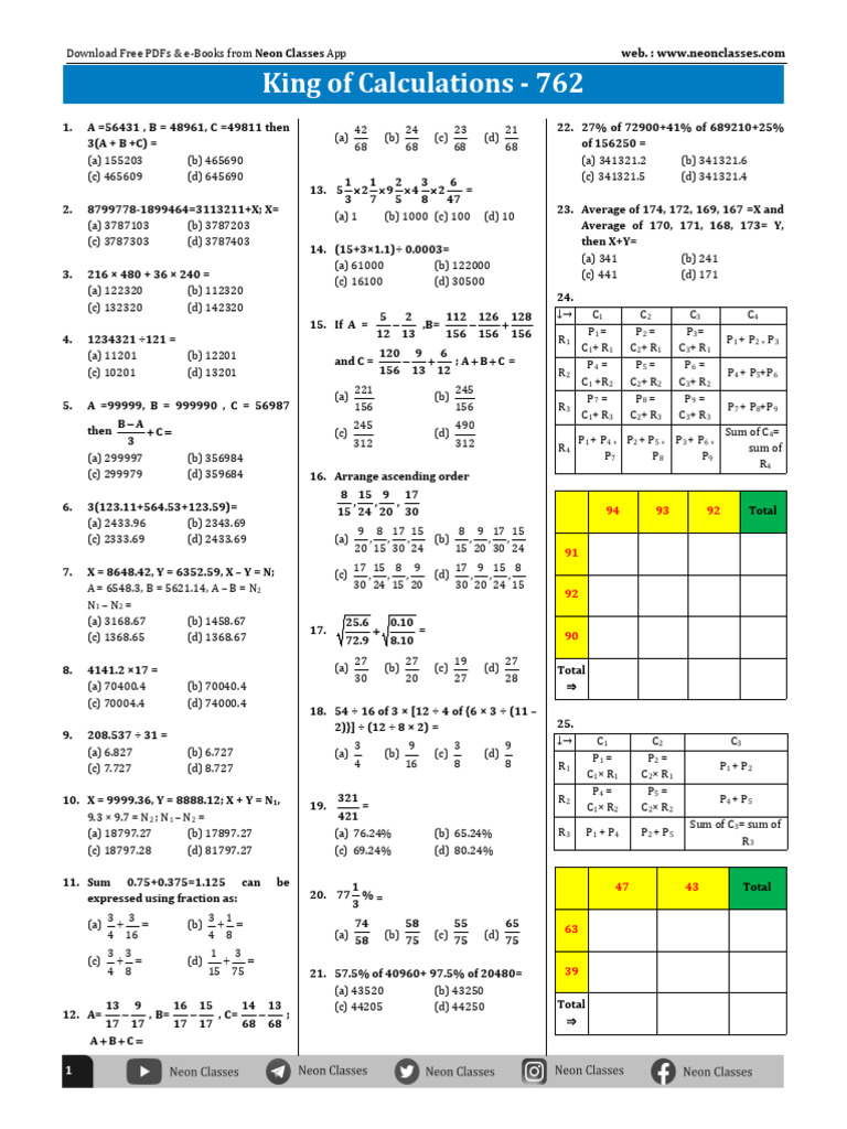 King of Calculations - 762 | PDF | Chess Theory | Chess