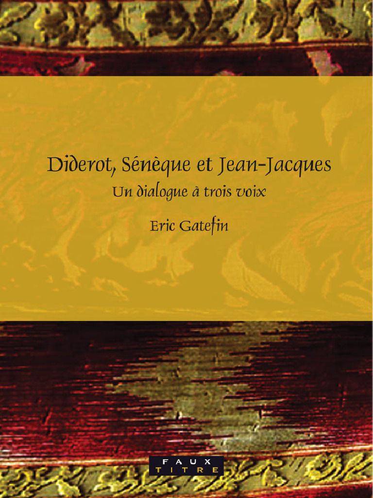 Diderot, Sénèque Et Jean-Jacques-Eric Gatefin-2007 | PDF | Claudius ...