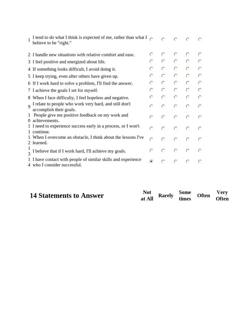 Test Self 10Q | PDF