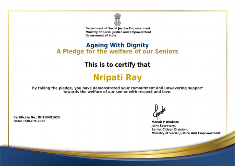 Pledge Certificate | PDF