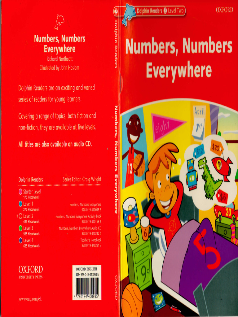 Numbers Numbers Everywhere Dolphin Readers Kapak LEVEL 2 | PDF