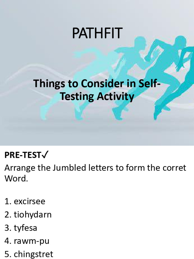 Path Fit Week | PDF