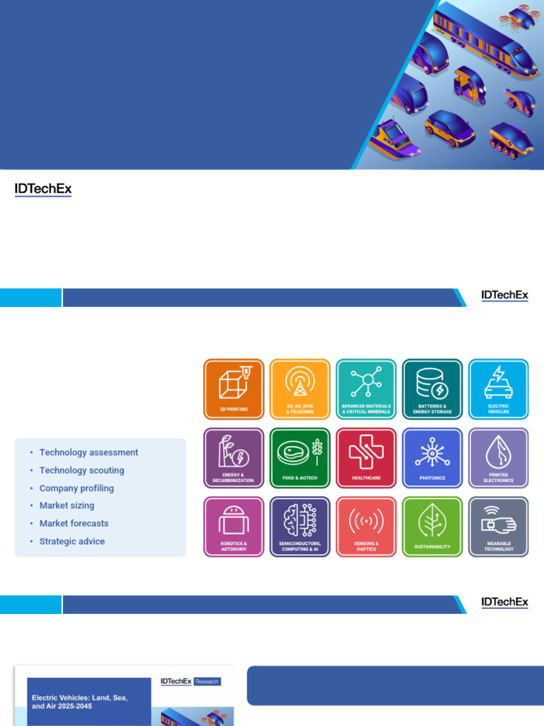 IDTechEx Samplepages ElectricVehiclesLandSeaandAir20252045 | PDF ...
