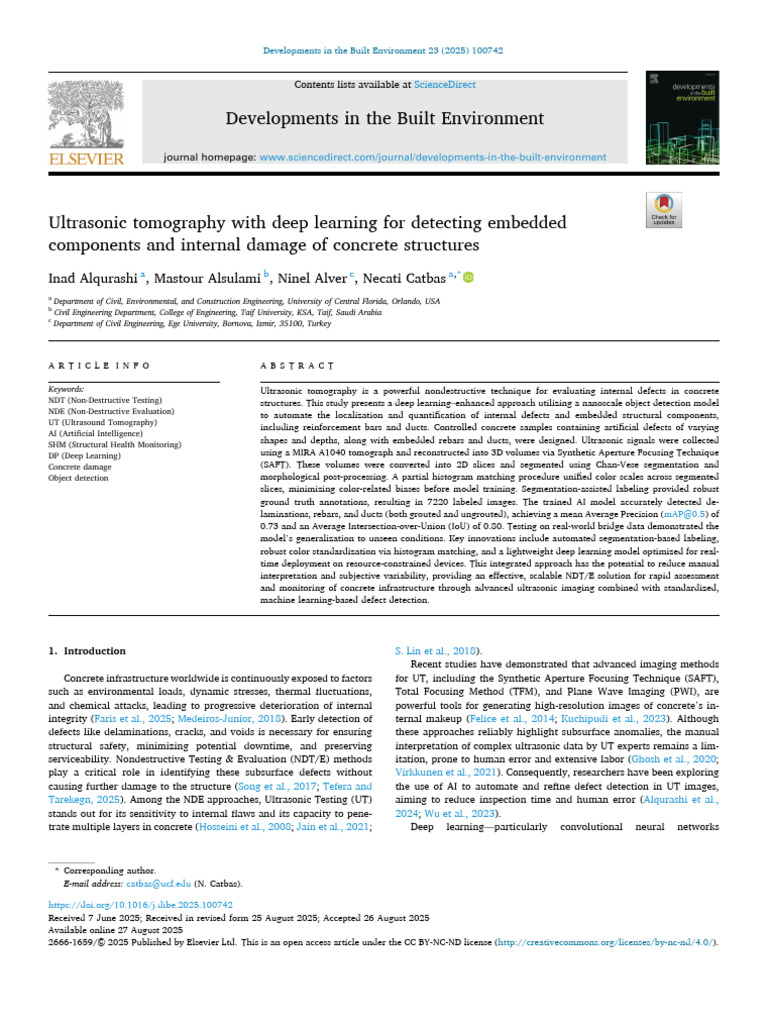 Ultrasonic Tomography | PDF | Nondestructive Testing | Ultrasound