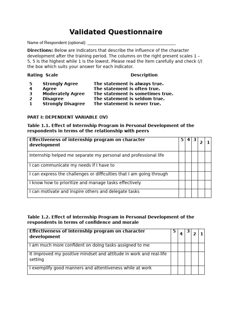 Survey Questionnaire Final | PDF | Homework | Questionnaire