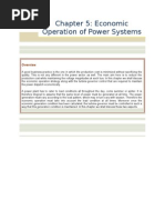 Economic Operation and Power System