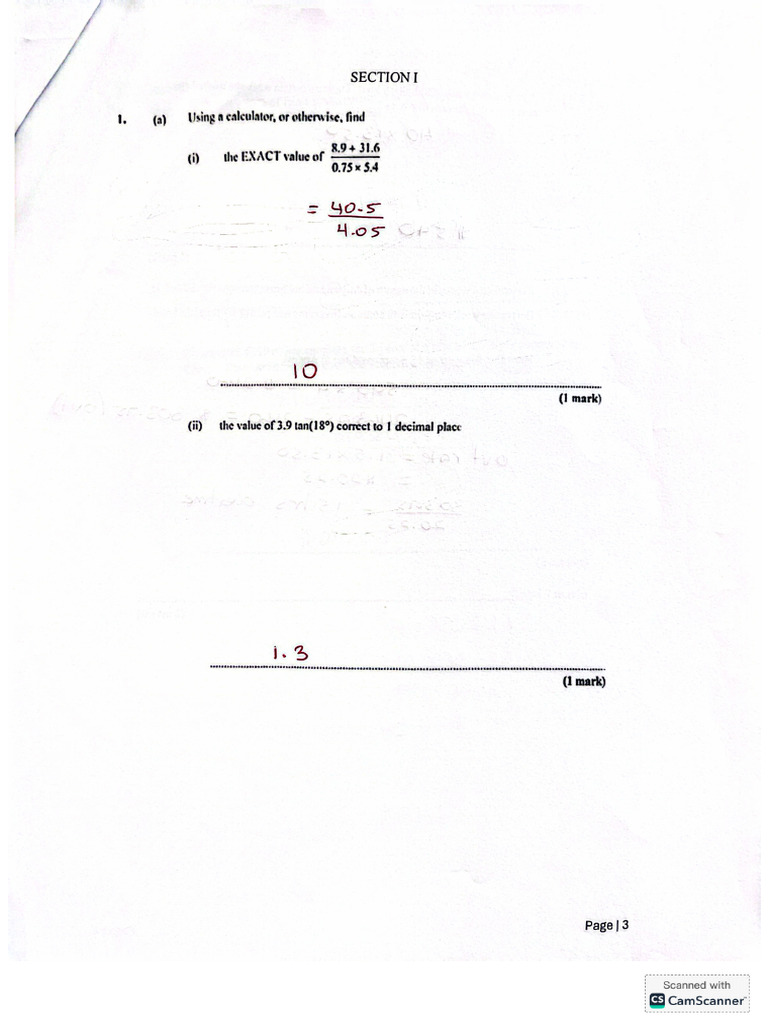 Form 5 Mock Exam Paper 2 Solution | PDF
