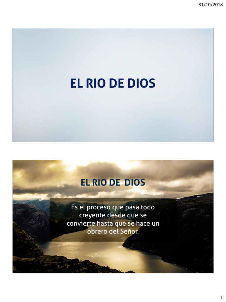 El Rio de Dios 2018 - Mod. 4 | PDF