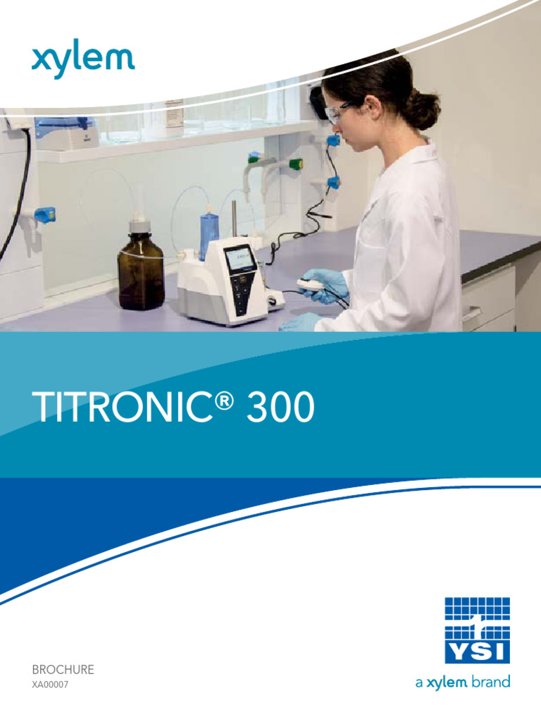 Titronic 300 Specification Sheet | PDF | Titration | Chemistry