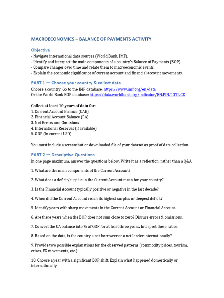 Topic 1 BOP Activity Handout | PDF