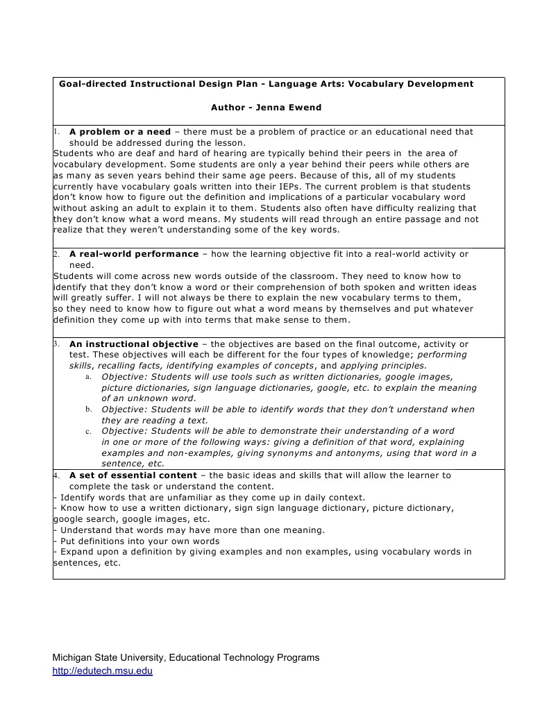 Id Lesson Plan | PDF
