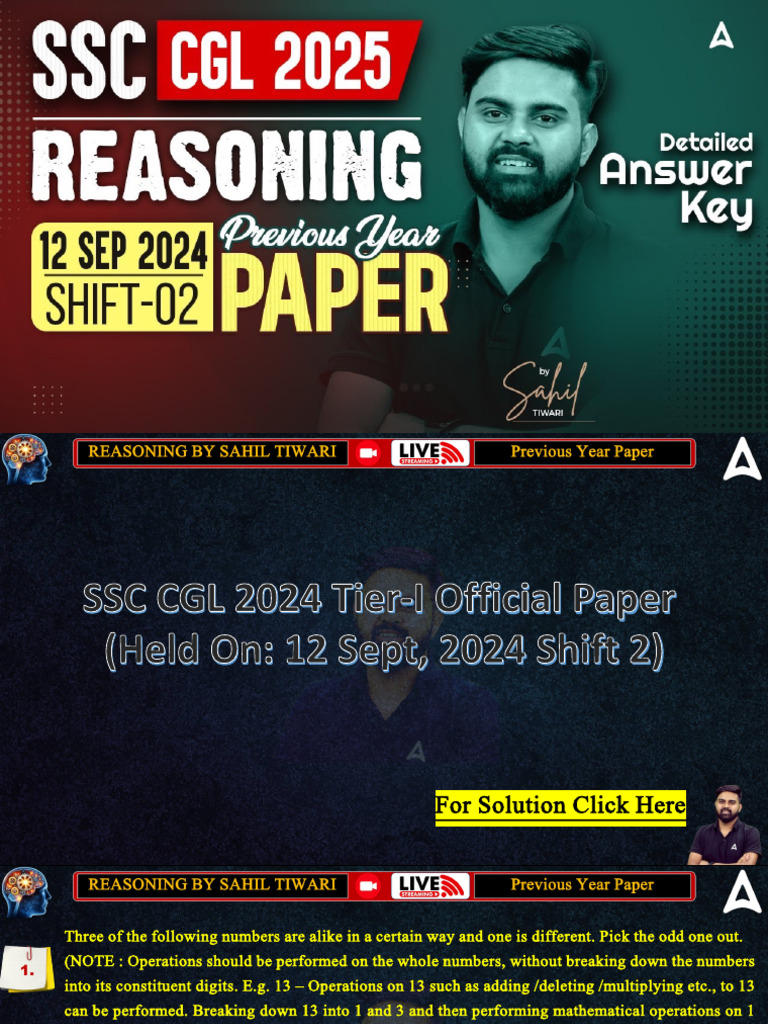 SSC CGL Pre 2024 Set 11 | PDF