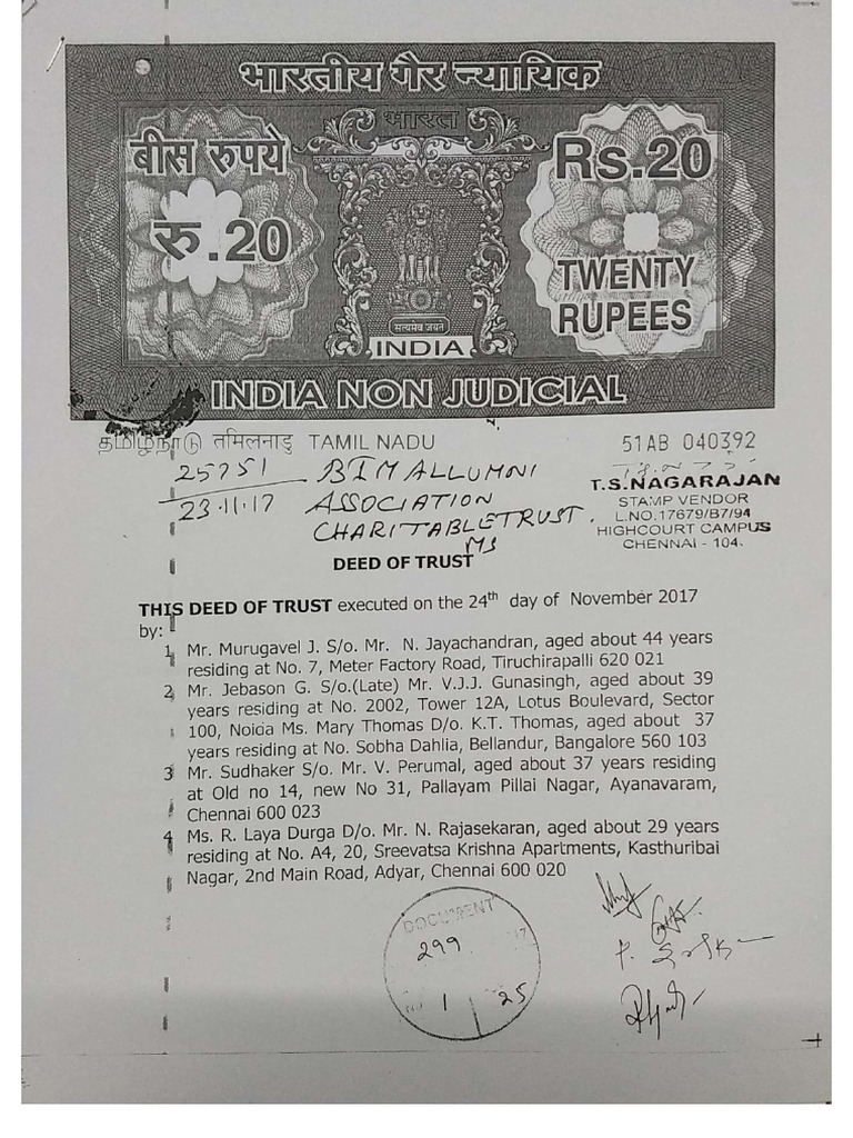 BIMAA Trust Deed | PDF