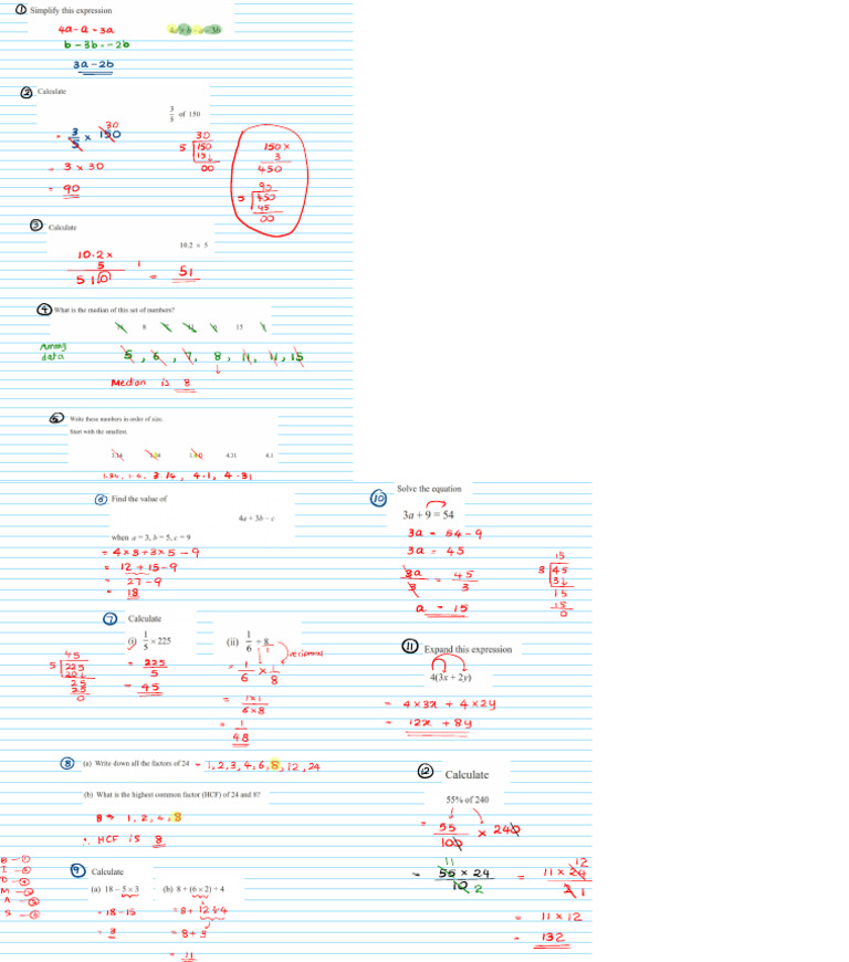 Class Note Grade 6 - Friday - 01-16-2026 | PDF