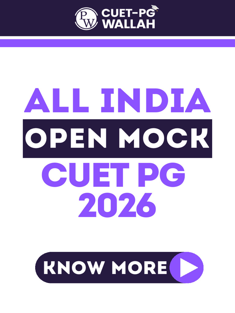 All India Open Mock Cuet PG 2026 Test Instructions Updated | PDF