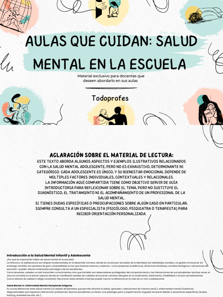 Salud Mental - Todoprofes | PDF | Salud mental | Las emociones
