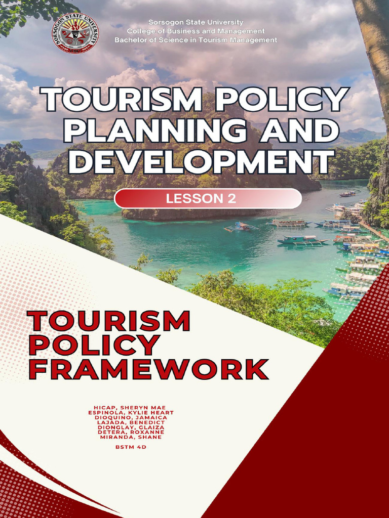 Lesson 2 Tourism Policy Framework | PDF | Tourism | Sustainability