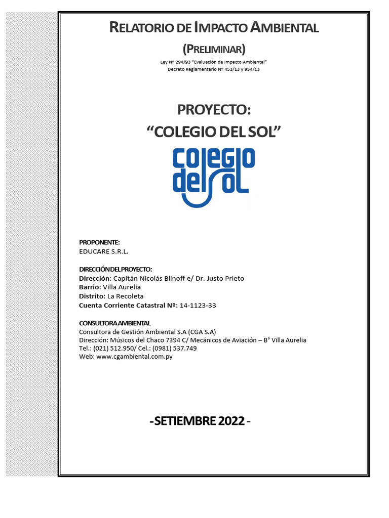 7918 2023 RIMA Colegio Del | PDF | Evaluación de impacto ambiental ...