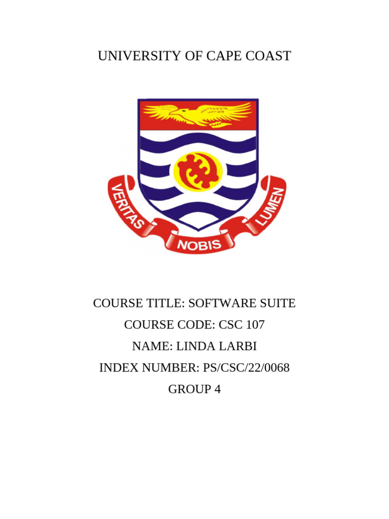 Software Suite Assignment | PDF